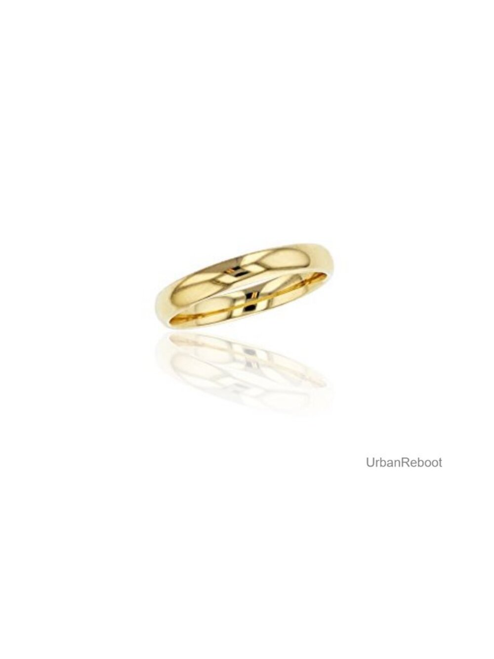 10K Solid Gold 3mm Wedding Band Ring Size 7.5